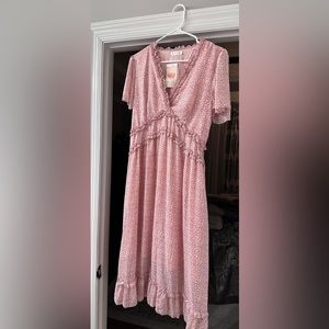 Boutique floral pink dress